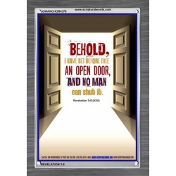 AN OPEN DOOR   Christian Quotes Framed   (GWANCHOR4378)   