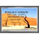 WORDLY SORROW   Custom Frame Scriptural ArtWork   (GWANCHOR4390)   