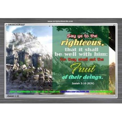 SAY YE TO THE RIGHTEOUS   Printable Bible Verses to Framed   (GWANCHOR4447)   