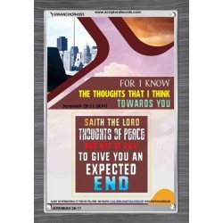 THE THOUGHTS THAT I THINK   Scripture Art Acrylic Glass Frame   (GWANCHOR4553)   
