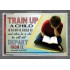 TRAIN UP A CHILD   Frame Scripture    (GWANCHOR4681)   "33x25"