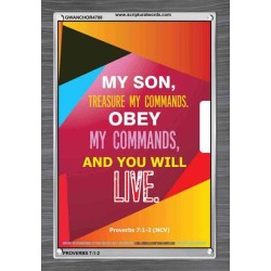 YOU WILL LIVE   Bible Verses Frame for Home   (GWANCHOR4788)   
