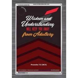 WISDOM AND UNDERSTANDING   Bible Verses Framed for Home   (GWANCHOR4789)   