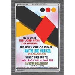 WHAT IS GOOD FOR YOU   Bible Verse Frame   (GWANCHOR4829)   "25x33"