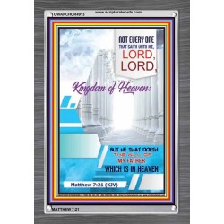 THE WILL OF MY FATHER    Acrylic Glass framed scripture art   (GWANCHOR4913)   