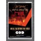 THE WICKED SHALL BE TURNED INTO HELL   Large Frame Scripture Wall Art   (GWANCHOR4994)   