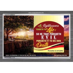 RIGHTEOUSNESS AND LIFE   Christian Wall Dcor Frame   (GWANCHOR5034)   