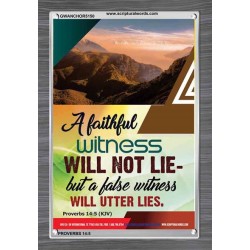 A FAITHFUL WITNESS   Custom Framed Bible Verse   (GWANCHOR5150)   
