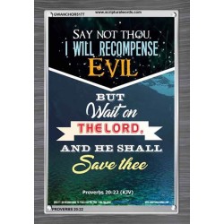 WAIT ON THE LORD   Bible Verses Frame Online   (GWANCHOR5177)   "25x33"