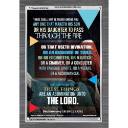 ABOMINATION UNTO THE LORD   Scriptures Wall Art   (GWANCHOR5190)   "25x33"