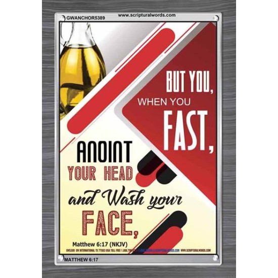 WHEN YOU FAST   Printable Bible Verses to Frame   (GWANCHOR5389)   