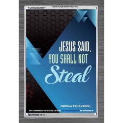 YOU SHALL NOT STEAL   Bible Verses Framed for Home Online   (GWANCHOR5411)   