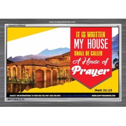 A HOUSE OF PRAYER   Scripture Art Prints   (GWANCHOR5422)   "33x25"