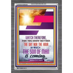 WATCH THEREFORE   Christian Framed Wall Art   (GWANCHOR5434)   "25x33"