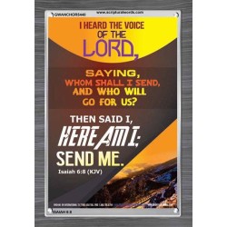 THE VOICE OF THE LORD   Scripture Wooden Frame   (GWANCHOR5440)   