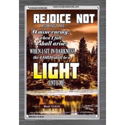 A LIGHT   Scripture Art Acrylic Glass Frame   (GWANCHOR6385)   "25x33"