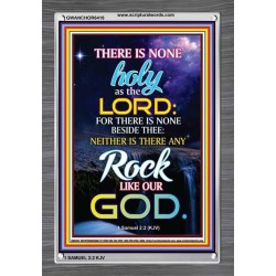 ANY ROCK LIKE OUR GOD   Bible Verse Framed for Home   (GWANCHOR6416)   