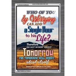 A SINGLE HOUR TO HIS LIFE   Bible Verses Frame Online   (GWANCHOR6434)   "25x33"