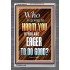 WHO IS GOING TO HARM YOU   Frame Bible Verse   (GWANCHOR6478)   "25x33"