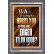 WHO IS GOING TO HARM YOU   Frame Bible Verse   (GWANCHOR6478)   