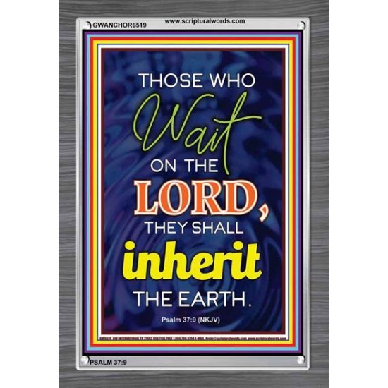 WAIT ON THE LORD   contemporary Christian Art Frame   (GWANCHOR6519)   