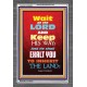 WAIT ON THE LORD   Bible Verses Wall Art Acrylic Glass Frame   (GWANCHOR6535)   