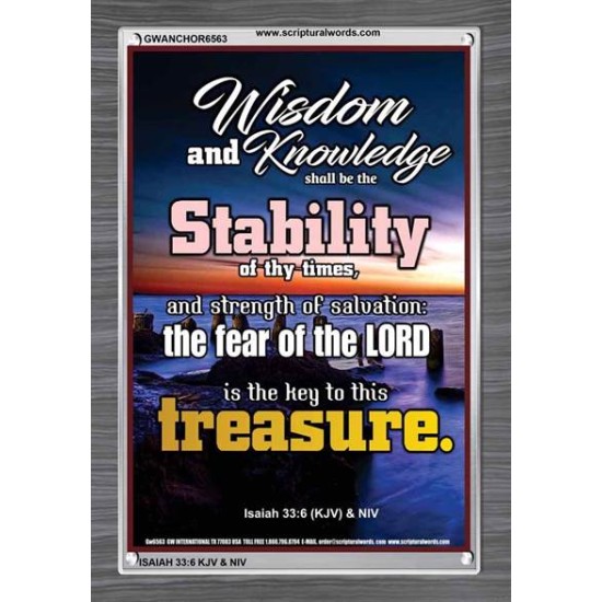 WISDOM AND KNOWLEDGE   Bible Verses    (GWANCHOR6563)   