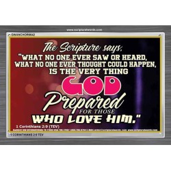 WHAT GOD HAS PREPARED FOR US   Wall Dcor   (GWANCHOR6642)   "33x25"