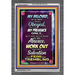 WORK OUT YOUR SALVATION   Christian Quote Frame   (GWANCHOR6777)   