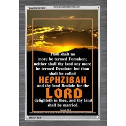 YOU SHALL NO MORE BE FORSAKEN   Bible Verses Frame for Home Online   (GWANCHOR721)   