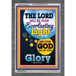 YOUR GOD WILL BE YOUR GLORY   Framed Bible Verse Online   (GWANCHOR7248)   