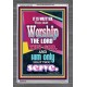WORSHIP THE LORD THY GOD   Frame Scripture Dcor   (GWANCHOR7270)   