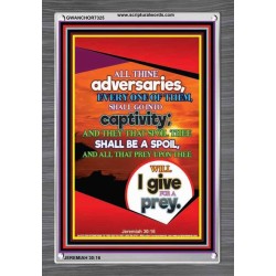 ALL THINE ADVERSARIES   Bible Verses to Encourage  frame   (GWANCHOR7325)   