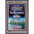 UNRIGHTEOUSNESS   Contemporary Christian Paintings Acrylic Glass frame   (GWANCHOR7369)   "25x33"