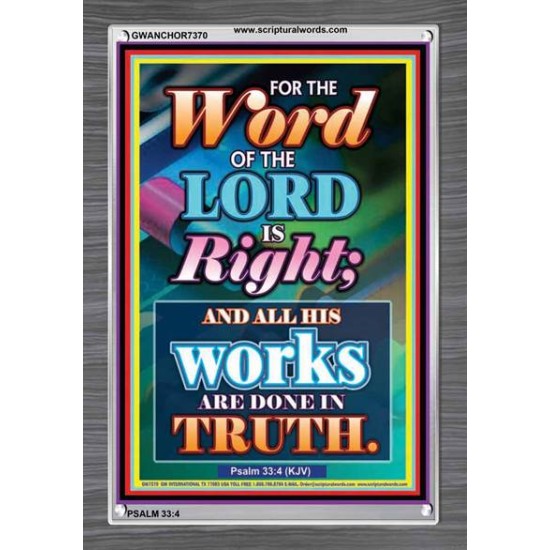 WORD OF THE LORD   Contemporary Christian poster   (GWANCHOR7370)   