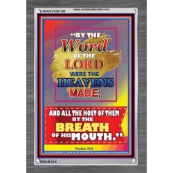 WORD OF THE LORD   Framed Hallway Wall Decoration   (GWANCHOR7384)   