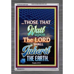 WAIT UPON THE LORD   Bible Verses Frame for Home   (GWANCHOR7425)   "25x33"