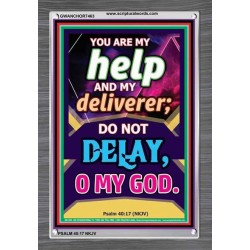 YOU ARE MY HELP   Frame Scriptures Dcor   (GWANCHOR7463)   "25x33"