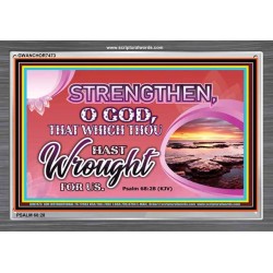 STRENGTH IN GOD   Bible Verse Frame Online   (GWANCHOR7473)   