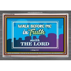 WALK IN TRUTH   Unique Bible Verse Framed   (GWANCHOR7558)   "33x25"