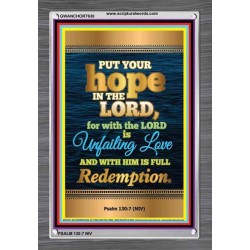 UNFAILING LOVE   Bible Scriptures on Love frame   (GWANCHOR7630)   "25x33"