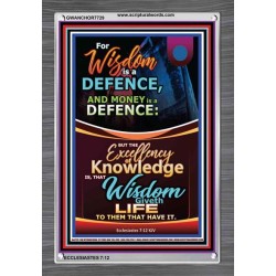 WISDOM A DEFENCE   Bible Verses Framed for Home   (GWANCHOR7729)   