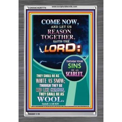 THEY SHALL BE AS WHITE AS SNOW   Contemporary Christian Poster   (GWANCHOR7774)   