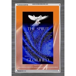 THE SPIRIT OF THE LORD DOETH MIGHTY THINGS   Framed Bible Verse   (GWANCHOR788)   