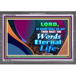 WORDS OF ETERNAL LIFE   Christian Artwork Acrylic Glass Frame   (GWANCHOR7895)   