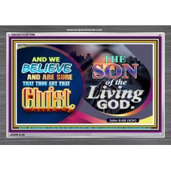 SON OF THE LIVING GOD   Acrylic Glass framed scripture art   (GWANCHOR7896)   