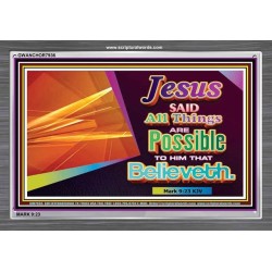 ALL THINGS ARE POSSIBLE   Inspiration Wall Art Frame   (GWANCHOR7936)   