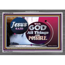 ALL THINGS ARE POSSIBLE   Decoration Wall Art   (GWANCHOR7965)   