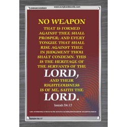 ABSOLUTE NO WEAPON    Christian Wall Art Poster   (GWANCHOR801)   