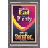 YOU SHALL EAT IN PLENTY   Inspirational Bible Verse Framed   (GWANCHOR8030)   "25x33"